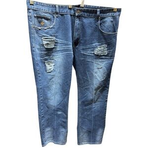 Vintage Rocawear “Street Legend ‘99” Distressed Jeans W46 Big & Tall Classic Fit